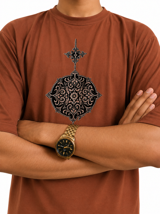 Royal Sigil Oversized T-Shirt (Brown)
