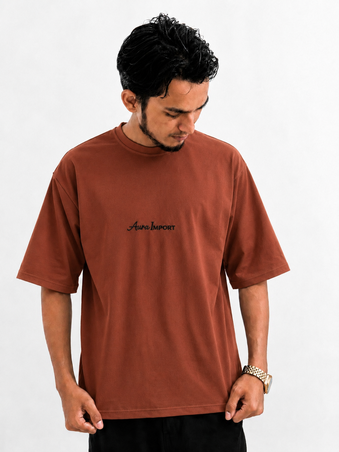 ZIRVA™ Oversized T-Shirt(Brown)