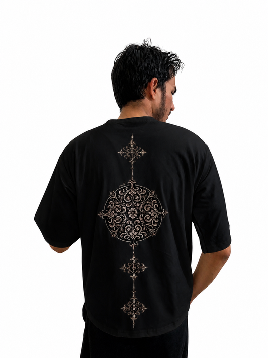 Royal Sigil Oversized T-Shirt (Black)