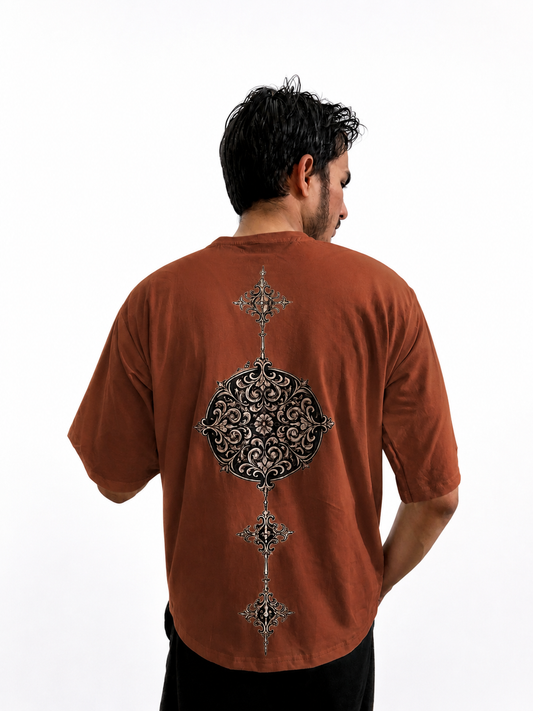 Royal Sigil Oversized T-Shirt (Brown)